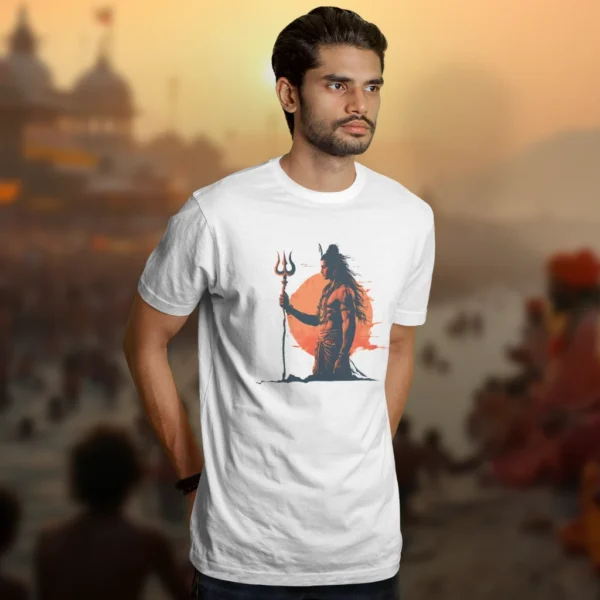 the Chill Out with Shiva T-shirt - Mahakumbh Tshirts - Image 3
