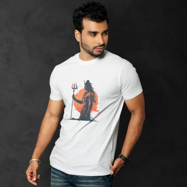 the Chill Out with Shiva T-shirt - Mahakumbh Tshirts - Image 2