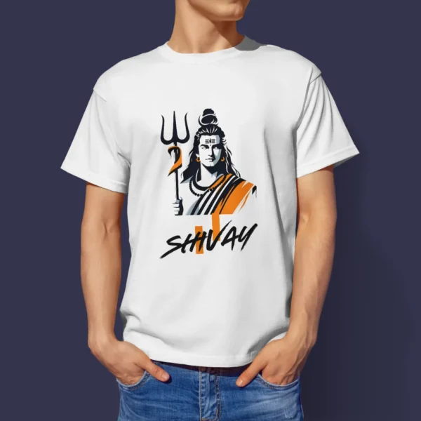 Shivay with Trishul T-Shirt - kumbh Tshirts - Image 3