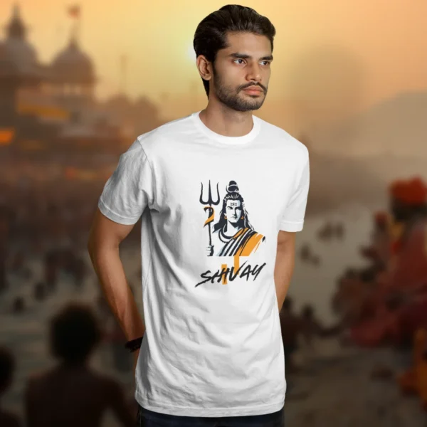 Shivay with Trishul T-Shirt - kumbh Tshirts - Image 2
