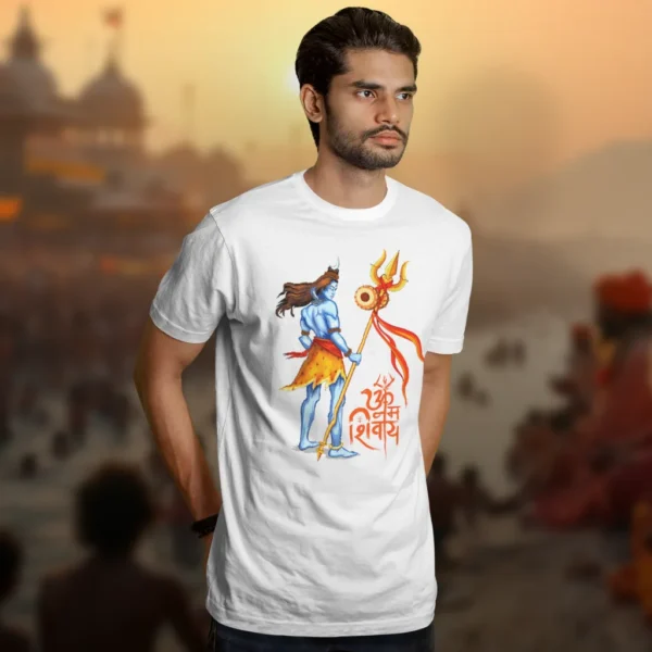 Om Namah Shivay T-Shirt - Mahakumbh Tshirts - Image 2