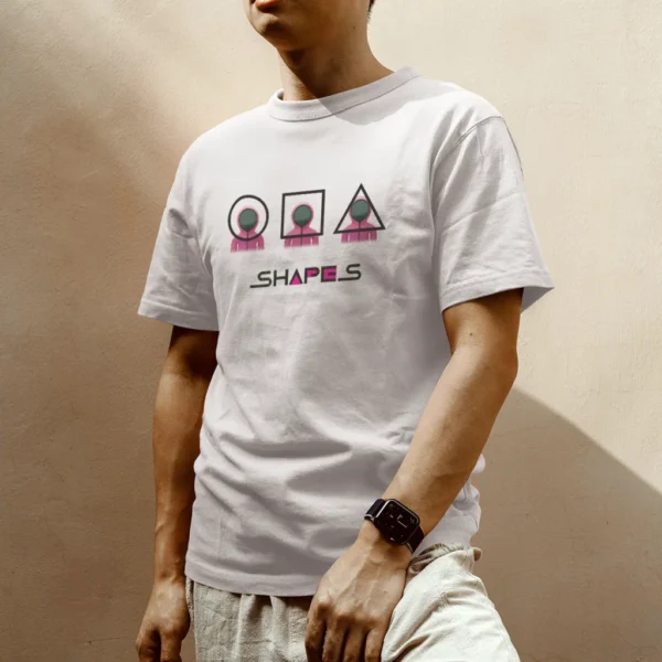 Squid Game Shapes T-Shirt - Shapes of Survival - Image 3